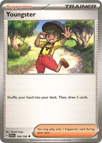 Youngster 198/198 Scarlet & Violet Base Set Reverse Holo Pokémon card