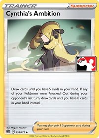 Cynthia's Ambition 138/172 Prize Pack Series Cards Pokémon card