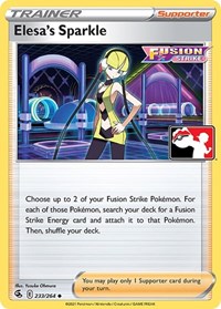 Elesa's Sparkle 233/264 Prize Pack Series Cards Pokémon card