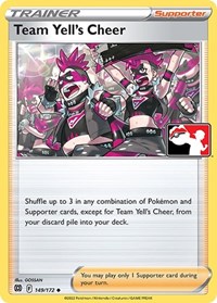 Team Yell's Cheer 149/172 Prize Pack Series Cards Pokémon card