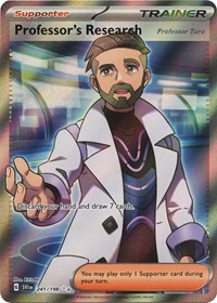 Professor's Research [Professor Turo] 241/198 Scarlet & Violet Base Set Pokémon card
