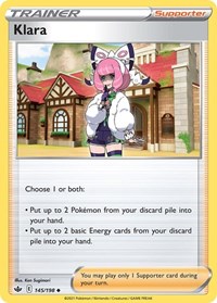 Klara (Cosmos Holo) 145/198 Miscellaneous Cards & Products Pokémon card