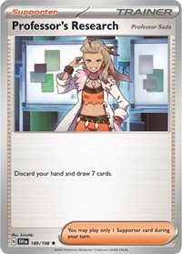 Professor's Research [Professor Sada] (Non-Holo) 189/198 Deck Exclusives Pokémon card