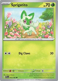 Sprigatito 013/193 · Reverse Holo
