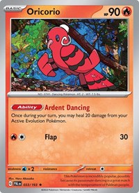 Oricorio 033/193 · Reverse Holo