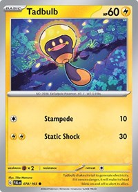 Tadbulb 078/193 · Reverse Holo