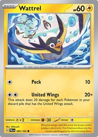 Wattrel 080/193 · Reverse Holo