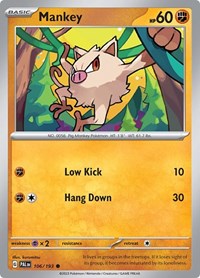 Mankey 106/193 · Reverse Holo