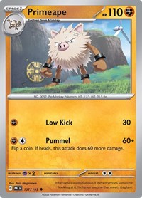 Primeape 107/193 · Reverse Holo