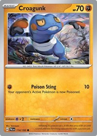 Croagunk 114/193 · Reverse Holo