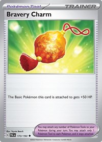 Bravery Charm 173/193 Paldea Evolved Reverse Holo Pokémon card
