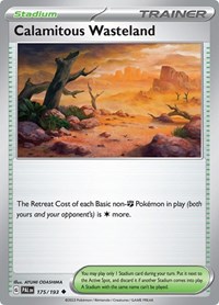 Calamitous Wasteland 175/193 Paldea Evolved Reverse Holo Pokémon card