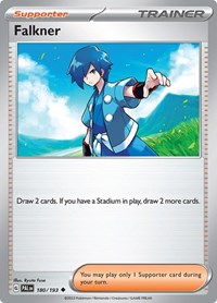 Falkner 180/193 Paldea Evolved Reverse Holo Pokémon card