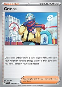 Grusha 184/193 Paldea Evolved Reverse Holo Pokémon card