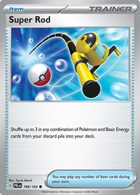 Super Rod 188/193 Paldea Evolved Reverse Holo Pokémon card