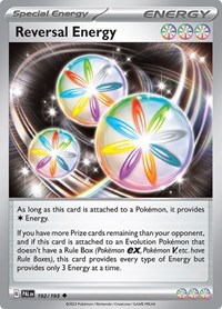 Reversal Energy 192/193 Paldea Evolved Reverse Holo Pokémon card