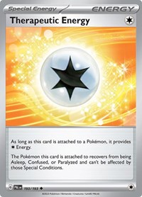 Therapeutic Energy 193/193 Paldea Evolved Reverse Holo Pokémon card