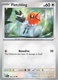 Fletchling 163/193 · Reverse Holo