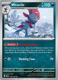 Weavile 134/193 · Reverse Holo