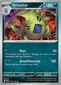 Tyranitar 135/193 · Reverse Holo