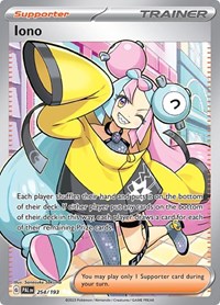 Iono 254/193 Paldea Evolved Pokémon card