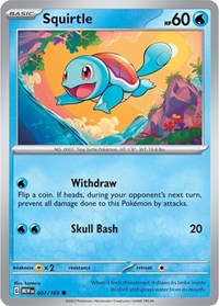 Squirtle 007/165 · Reverse Holo
