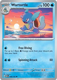 Wartortle 008/165 · Reverse Holo