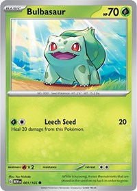 Bulbasaur 001/165 · Reverse Holo