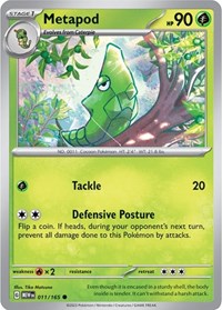 Metapod 011/165 · Reverse Holo