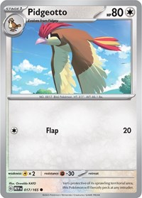 Pidgeotto 017/165 · Reverse Holo