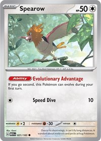 Spearow 021/165 · Reverse Holo