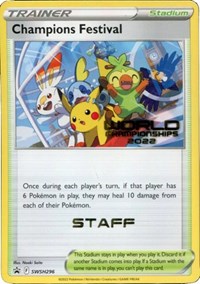 Champions Festival (World Championships 2022) [Staff] SWSH296 Sword & Shield Promo Cards Pokémon card