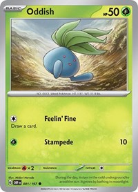 Oddish 001/197 · Reverse Holo