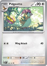 Pidgeotto 163/197 · Reverse Holo