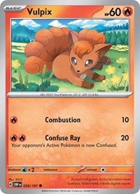 Vulpix 028/197 · Reverse Holo