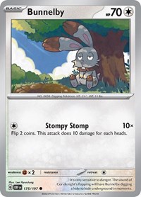 Bunnelby 175/197 · Reverse Holo