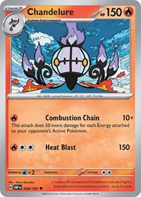 Chandelure 038/197 · Reverse Holo