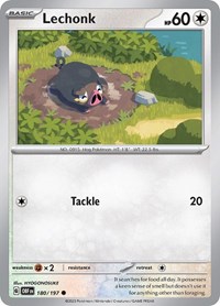 Lechonk 180/197 · Reverse Holo