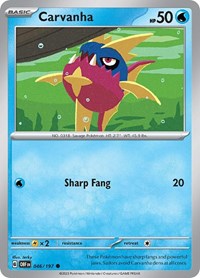 Carvanha 046/197 · Reverse Holo