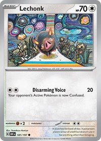 Lechonk 181/197 · Reverse Holo