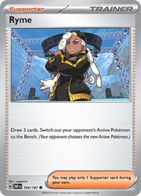 Ryme 194/197 Obsidian Flames Reverse Holo Pokémon card