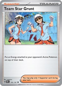 Team Star Grunt 195/197 Obsidian Flames Reverse Holo Pokémon card