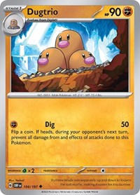 Dugtrio 104/197 · Reverse Holo
