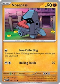 Nosepass 107/197 · Reverse Holo