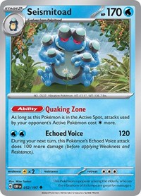 Seismitoad 052/197 · Reverse Holo
