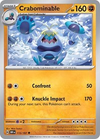 Crabominable 115/197 · Reverse Holo