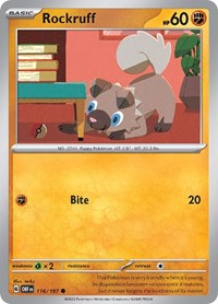 Rockruff 116/197 · Reverse Holo