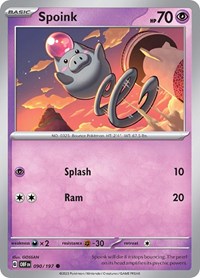 Spoink 090/197 · Reverse Holo