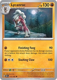 Lycanroc 117/197 · Reverse Holo