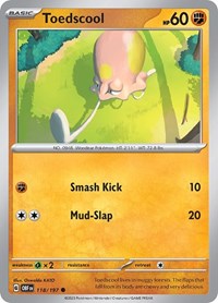 Toedscool 118/197 · Reverse Holo